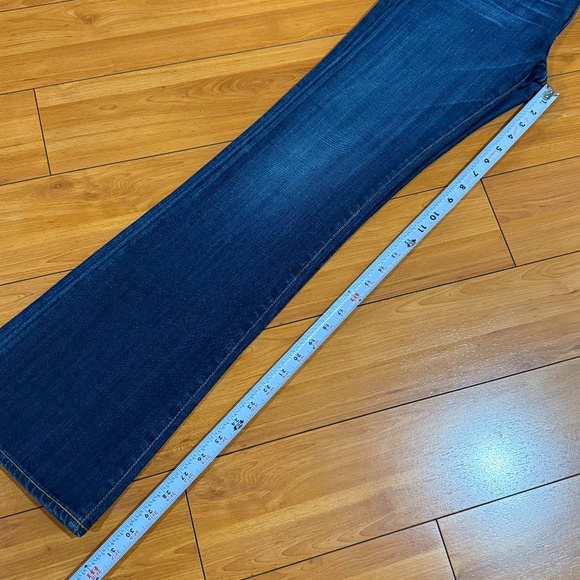 AG Adriano Goldschmied Mid Rise Bootcut Jeans Medium Blue Wash Size 27R - Picture 7 of 7